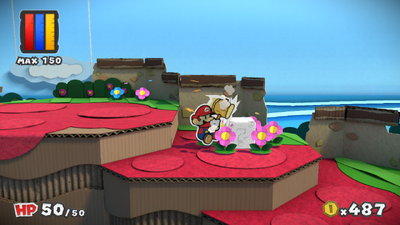 Location of the 2nd hidden block in Paper Mario: Color Splash, revealed.