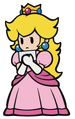 Princess Peach holding a letter.