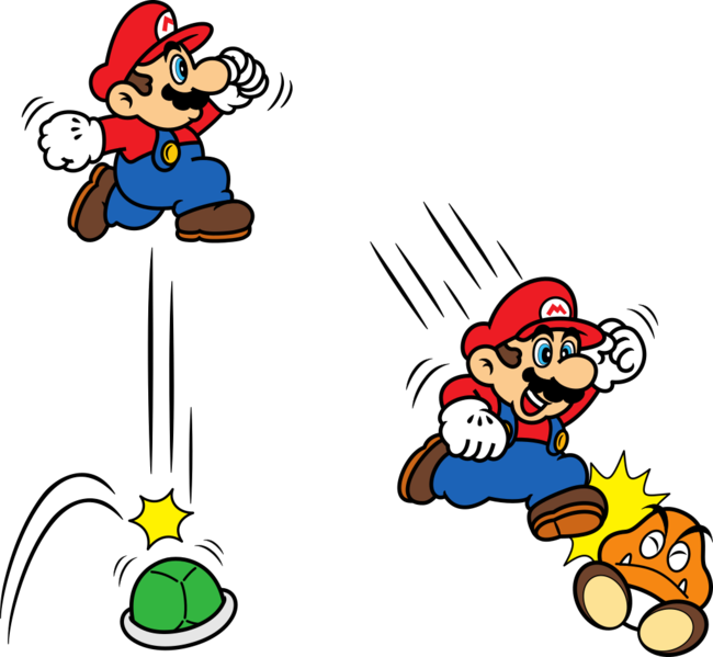 File:SMBDX - Mario stomps.png