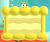 A screenshot of Puffy Lift Yellow Yoshi from Super Mario Bros. Wonder