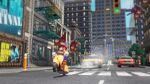 Mario rides a scooter in New Donk City.