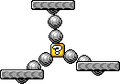 The Triple Swing Lift that is attached to a Prize Block in Donut Plains 3