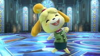 Isabelle as an Assist Trophy in Super Smash Bros. for Wii U.