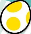 2D artwork of a Yellow Yoshi's Egg