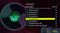The disc for the song "Emerald Rush #3" in Donkey Kong Bananza