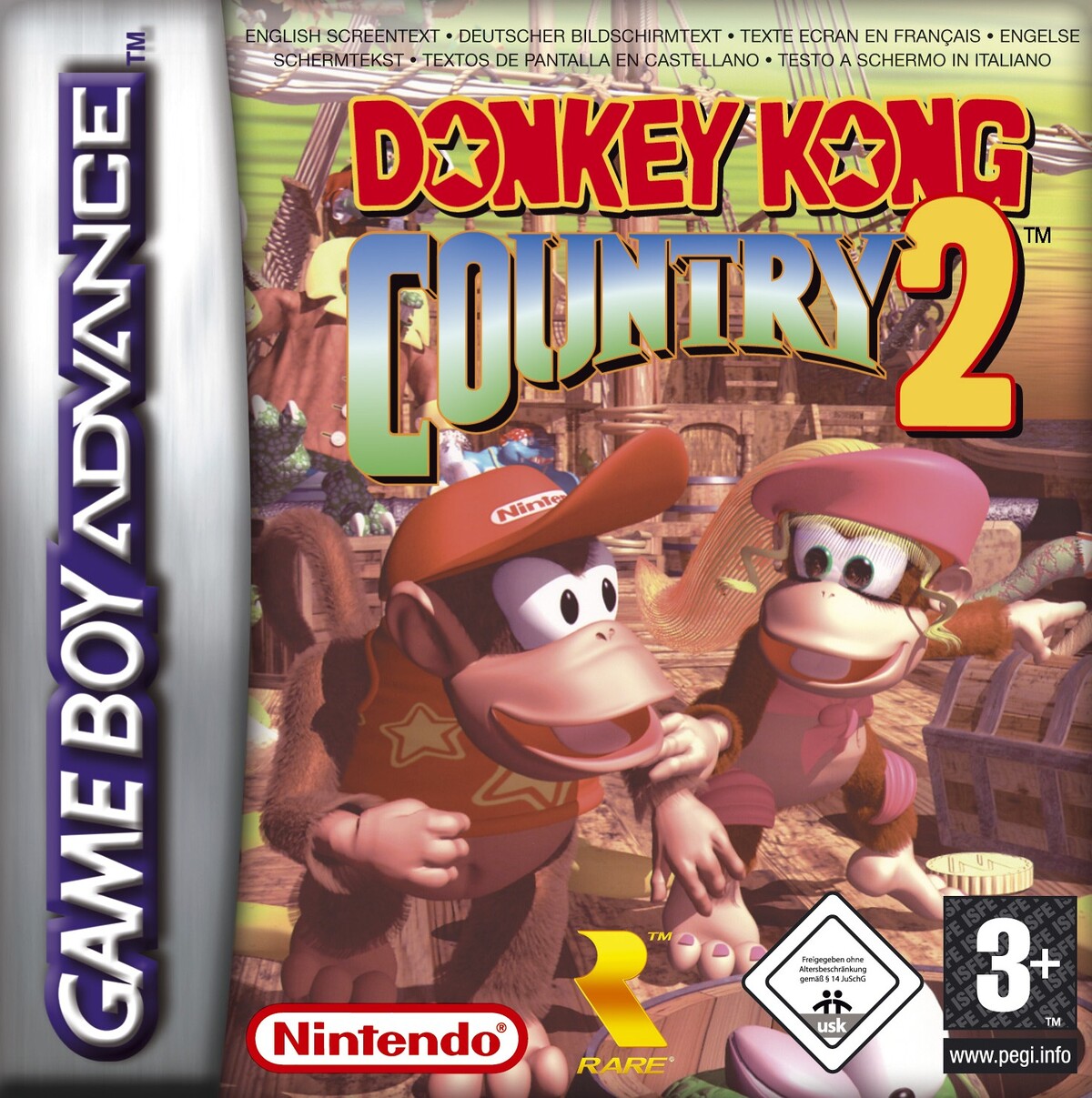File:DKC2 GBA Box EU.jpg - Super Mario Wiki, the Mario encyclopedia