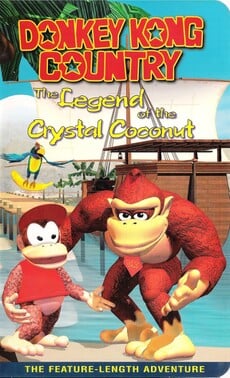 Donkey Kong Country: The Legend of the Crystal Coconut VHS cover