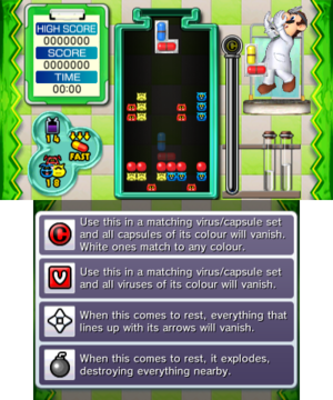 Beginner Stage 18 of Miracle Cure Laboratory in Dr. Mario: Miracle Cure