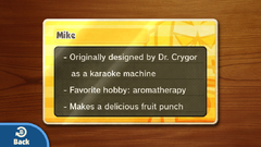 One of the Character Cards, as they appear on the GamePad.