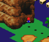 A cave of Land's End from Super Mario RPG: Legend of the Seven Stars