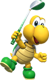 Artwork of Koopa Troopa in Mario Golf: Super Rush