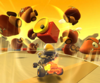 Thumbnail of the Baby Peach Cup challenge from the 2023 Yoshi Tour; a Goomba Takedown challenge set on SNES Choco Island 1