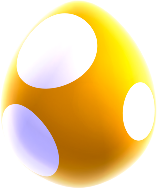 File:NSMBU Yellow Yoshi Egg Artwork.png