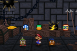 Mario and Goombario in the Storehouse