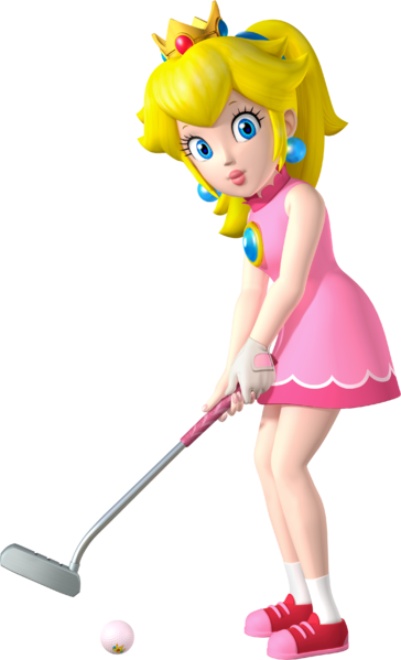 File:Princess Peach Artwork - Mario Golf World Tour.png