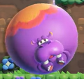 Spherical hippos that can be hopped on to roll over other enemies[2]