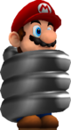 Rendered model of Spring Mario in Super Mario Galaxy.