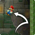 Mario performing a Wall Jump.