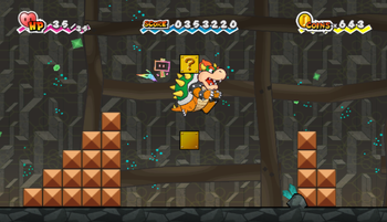 Location of where the sixteenth hidden block is in Super Paper Mario, block revealed.
