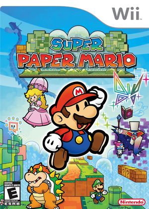 Super Paper Mario North American cover art
