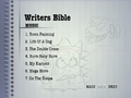 Music menu (page one)