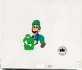 Unused cel layer of Luigi. The Baby Yoshi layer cel gets used in the scene but Luigi does not.