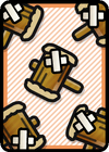 A Worn-Out Hammer ×5 Card in Paper Mario: Color Splash.