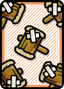 A Worn-Out Hammer ×5 Card in Paper Mario: Color Splash.