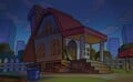 5-Volt's House covered by dark clouds