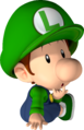 Baby Luigi sitting.