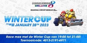 Banner for the 2023 Mario Kart 8 Deluxe Seasonal Circuit – Winter Cup event