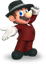Render of Mario's musician costume in Mario Kart Tour
