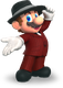 Render of Mario's musician costume in Mario Kart Tour