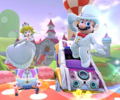 The icon of the Roy Cup challenge from the Wedding Tour in Mario Kart Tour
