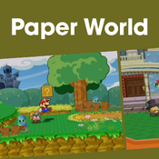 Cover image for the Paper World playlist for Paper Mario: The Thousand-Year Door on Nintendo Music.