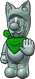 Sprite of Statue Luigi, from Puzzle & Dragons: Super Mario Bros. Edition.