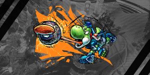 Picture shown with the "You got Yoshi" result in the Mario Strikers: Battle League Game Online Quiz