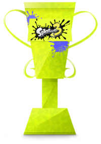 Splatoon 3 trophy from the Trophy Creator application