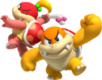 Artwork of Pom Pom and Boom Boom from Super Mario 3D Land