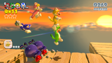 Mario and his Co. in Sprawling Savannah with Ant Troopers