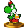 Mini-Yoshi trophy from Super Smash Bros. for Wii U