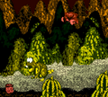 Very Gnawty's Lair in Donkey Kong Country for the Game Boy Color