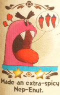 "Made an extra-spicy Nep-Enut." discovery from Nep-Enut Habitat in Yoshi and the Mysterious Book