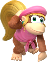 Dixie Kong artwork from Donkey Kong Country: Tropical Freeze.