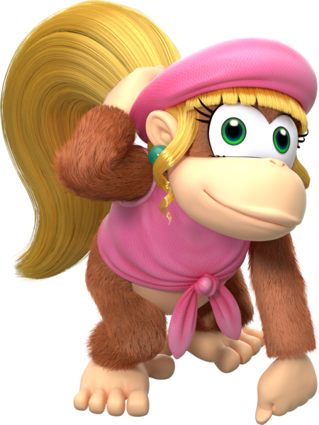 File:Dixie Kong - Donkey Kong Country Tropical Freeze.png