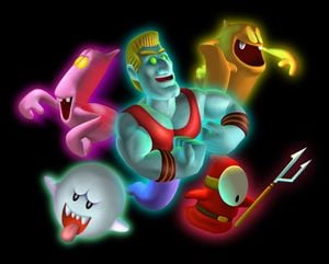 Ghosts artwork for Luigi's Mansion for Nintendo 3DS.