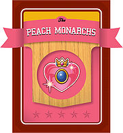 Level 3 Peach Monarchs card from the Mario Super Sluggers card game