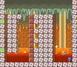 Level 5-5 map in the game Mario & Wario.