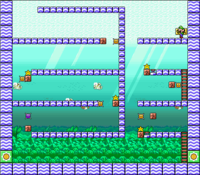 Level 6-6 map in the game Mario & Wario.