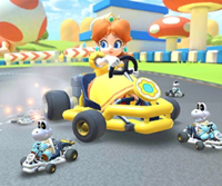 The icon of the Diddy Kong Cup challenge from the Ninja Tour in Mario Kart Tour